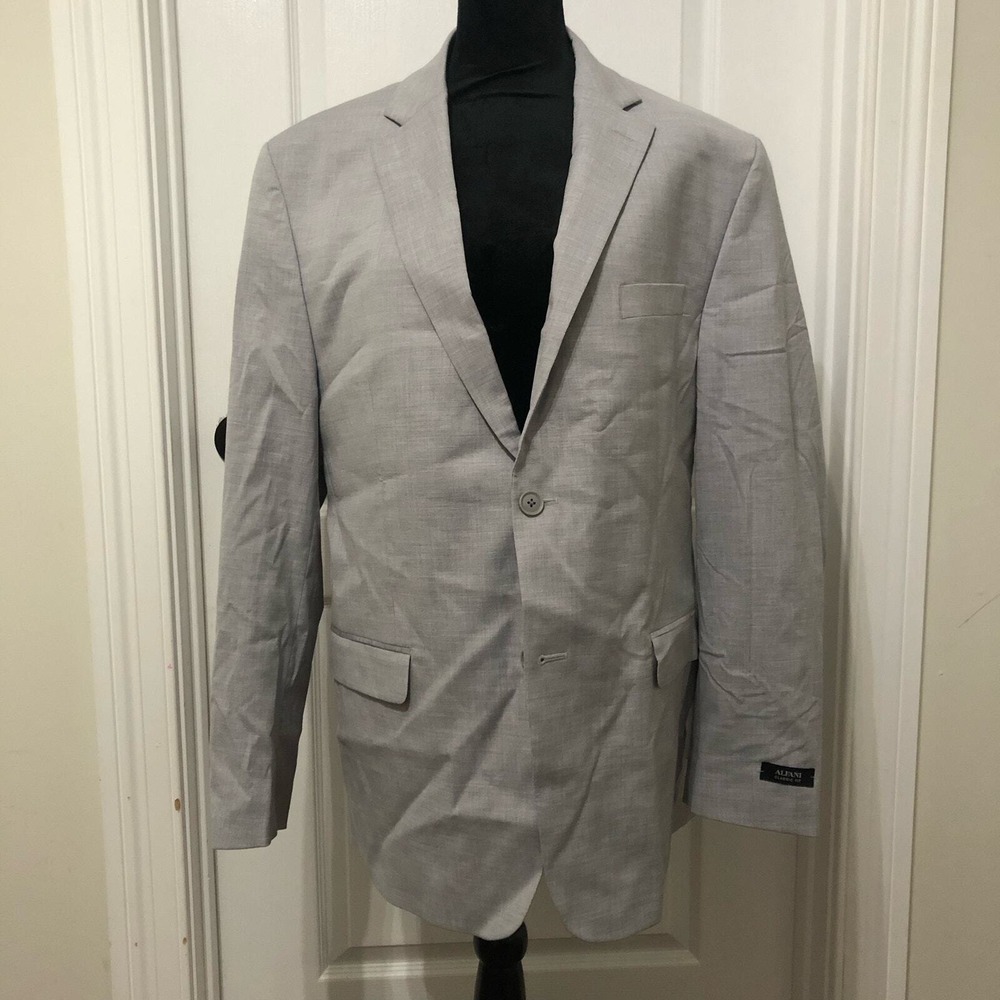 Alfani Mens Classic Fit Grey Blazer‎ Jacket Size 42R TYON1QHZ0104 New With Tags
